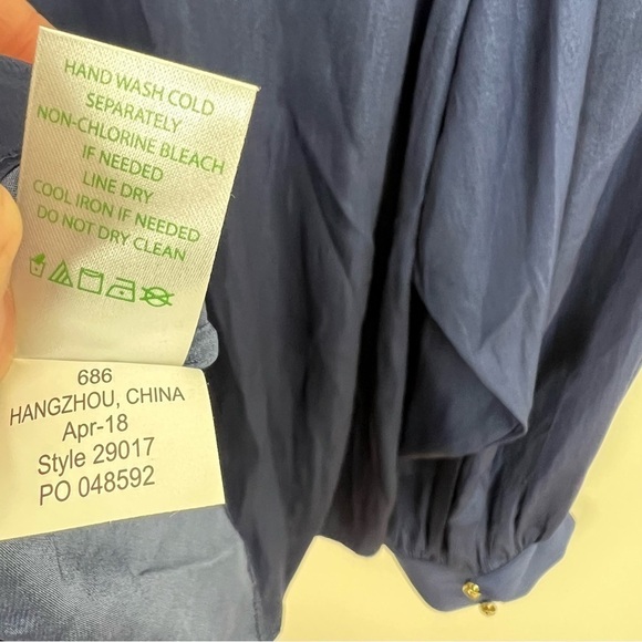 Lilly Pulitzer Navy Blue‎ Maisel Top - Picture 10 of 12